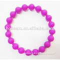 Wholesome Nice Bright Color Silicone Beads Bracelets, Various Colors are Available, OEM Factory